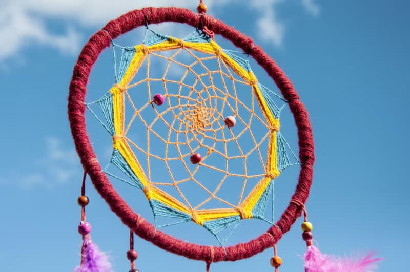 民族風 手工編織棉麻南美捕夢網吊飾dream Cather-Mandala曼陀羅