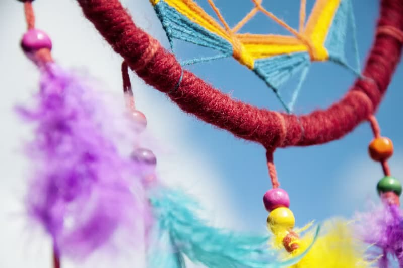 民族風 手工編織棉麻南美捕夢網吊飾dream Cather-Mandala曼陀羅
