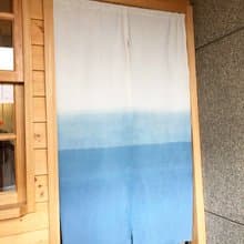 有機棉藍染日式中門簾 Organic Cotton