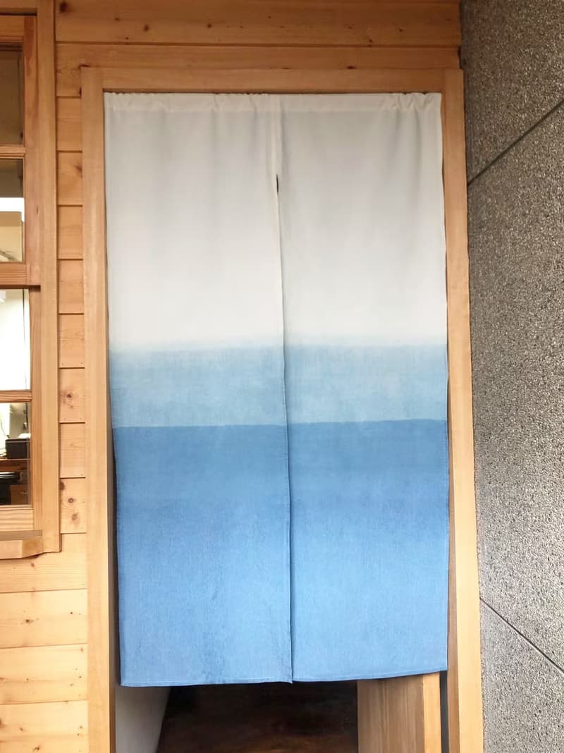 有機棉藍染日式中門簾 Organic Cotton