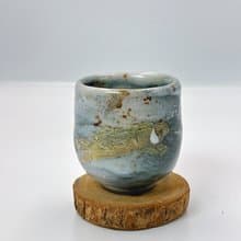 墨志野手握鎏金杯-開片系列-容量約200cc