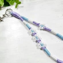 Paris*Le Bonheun。細繩的纏繞。編織手腕繩。頸繩(小清新花花兒)