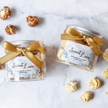 大理石風格SweetLove爆米花罐-2口味可挑(滿百份免費印名字) 熱賣