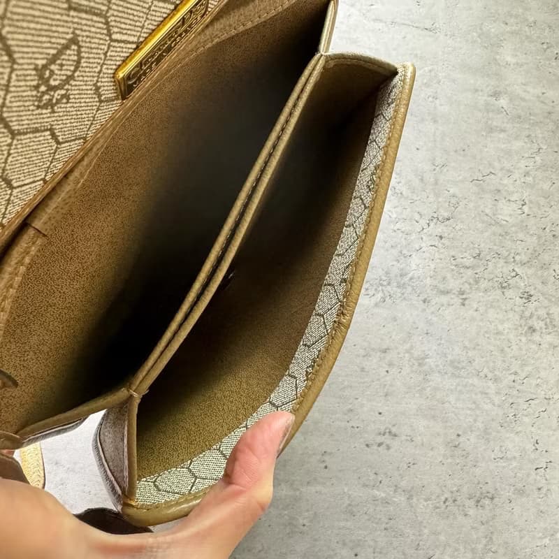 中古正品  Christian Dior 迪奧 真皮 馬鞍小包包 斜背包 隨身包