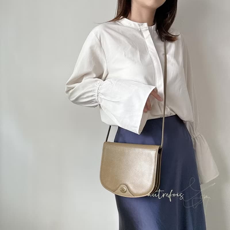中古正品  Christian Dior 迪奧 真皮 馬鞍小包包 斜背包 隨身包
