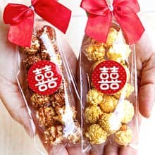 婚禮魔球爆米花(大紅囍字款)-焦糖/巧克力 2口味可選 囍字風格