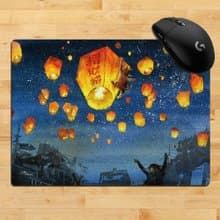 三貓小舖~天燈招財貓 滑鼠墊(插畫家:詞不DA藝)