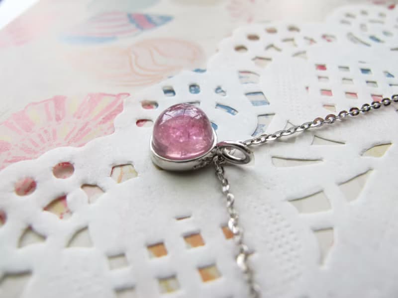 桃紅碧璽 925銀【小桃氣好人緣】【原件寄出】招桃花 增加異性緣