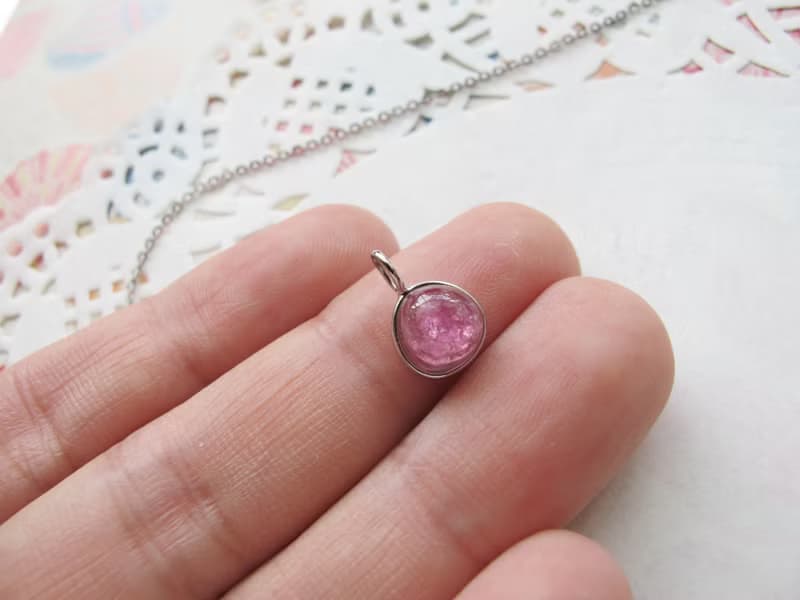 桃紅碧璽 925銀【小桃氣好人緣】【原件寄出】招桃花 增加異性緣