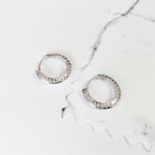 聖誕 交換禮物星芒角925純銀耳環 鏤空幾何設計 中性配戴