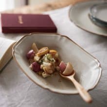 シュクレ カレー セット スプーン付き ブルーとホワイト