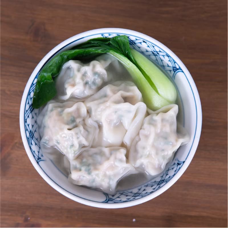 菜肉大餛飩│青江菜絞肉完美比例 不肥膩爽口彈牙