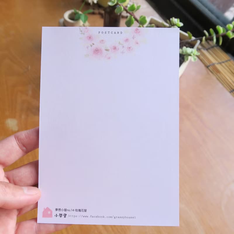 夢想小屋no.14 玫瑰花屋 明信片