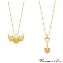 藏寶箱金飾 9999黃金純金 愛心蝴蝶墜子 鏟子祝賀好孕順利產子