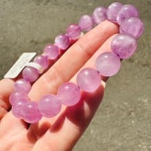 小精品濃色貓眼仙女濃色紫鋰輝10mm32.98g帶閃片改善睡眠緩解壓力