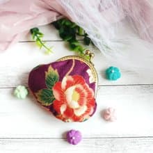 日本和風口金包 零錢包 小收納包  kimono fabric  (JS-67)