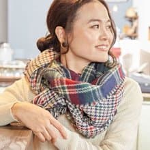 【熱門預購】復古雙面經典混合格紋披肩圍巾 領巾 (6色) LCOP0313
