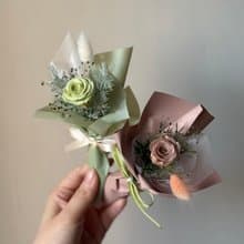 迷你永生花束 mini bouquet 粉色系/綠色系/膚色/粉色/藍色