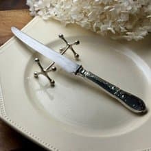 50588- 絕美法國古董新藝術風格餐刀