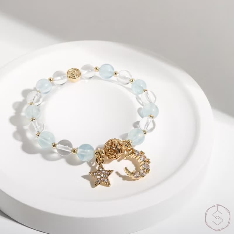 月蝕 | 母女款水晶手鍊 | 彌月禮品組合