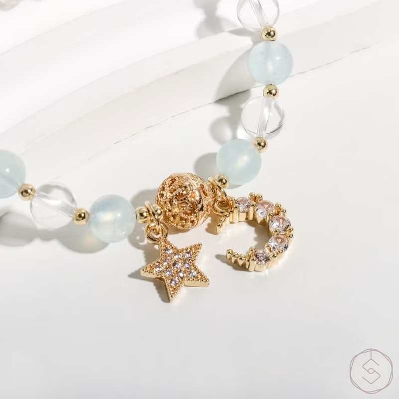 月蝕 | 母女款水晶手鍊 | 彌月禮品組合