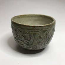 曾永鴻  灰釉刻花杯