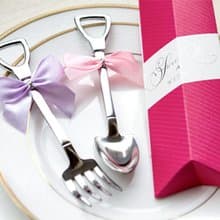 Sweet Love好運鏟子叉子湯匙組(玫紅盒裝) |位上禮 婚禮贈品 結婚