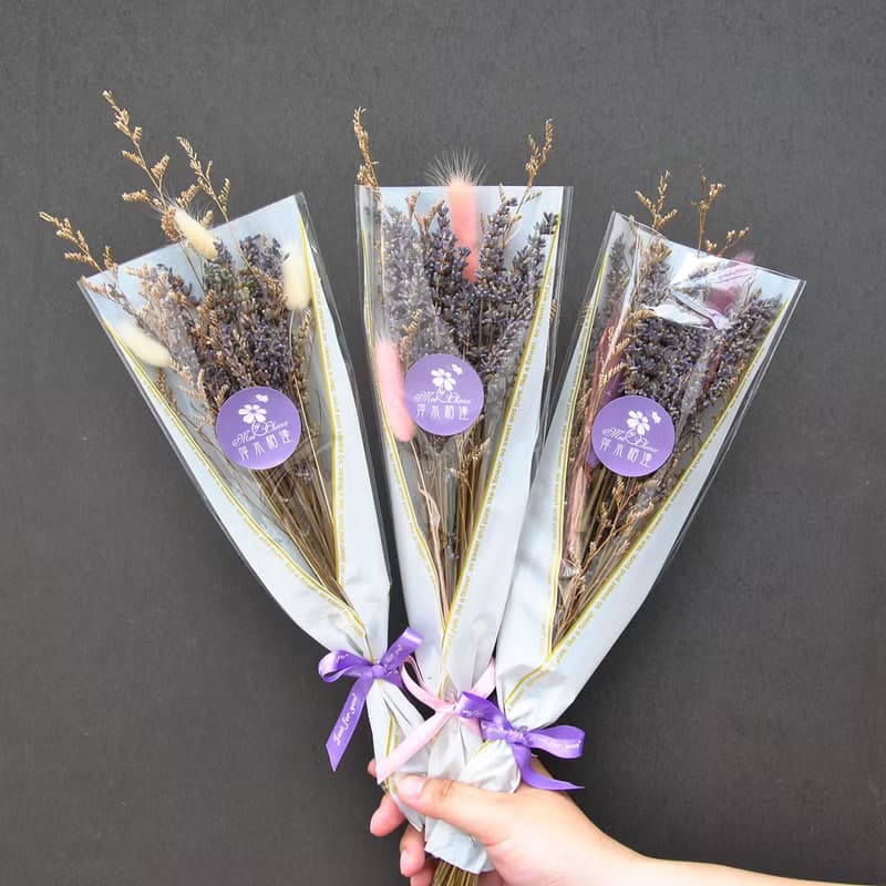 畢業花束-薰衣草兔兔 附卡片 薰衣草花束