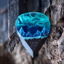 木樹脂吉他撥片北極光最好的音樂家禮物