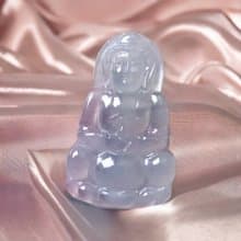 冰種翡翠寶瓶觀音菩薩 | 天然緬甸玉A貨翡翠 | 送禮