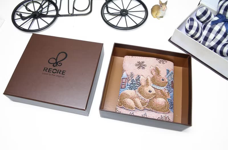 零錢包 卡片隔層 / 防潑水 平織緹花 蝴蝶萬花筒