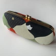 紅棕貓眼鏡盒/筆盒/首飾盒