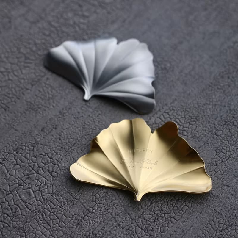 日本【SALUS 佐藤金屬】銀杏筷架