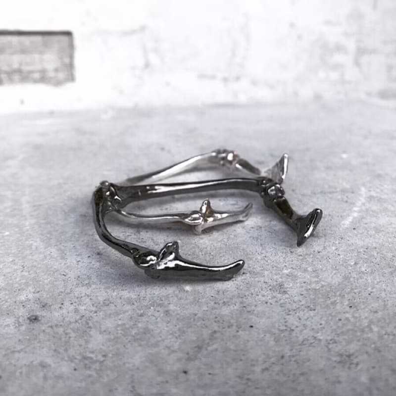 骸骨系列 C字細骸骨手環