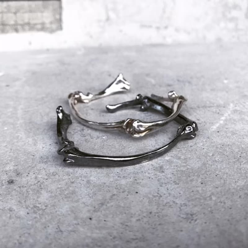 骸骨系列 C字細骸骨手環