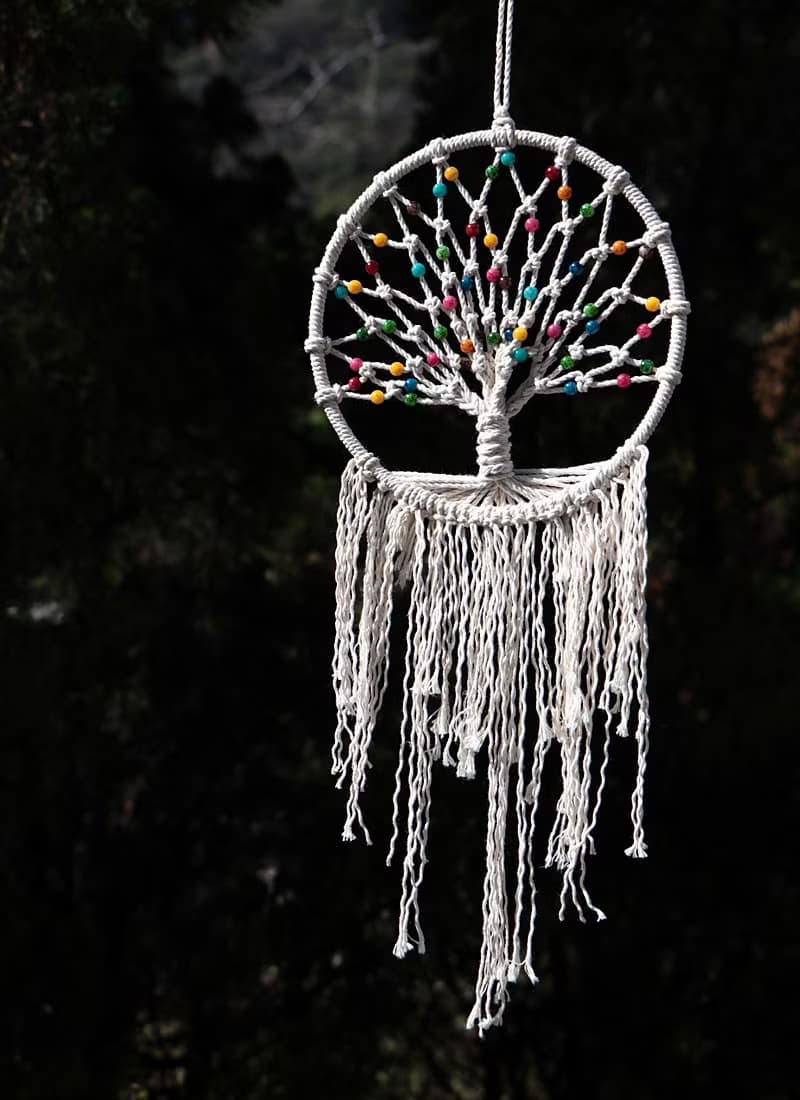 TREE OF LIFE 生命之樹丨Macrame 禮物 藝術 手作 捕夢網 掛飾