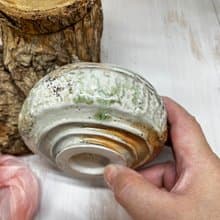 手作 手捏陶 柴燒青瓷茶碗 茶杯 點心碗