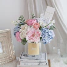 PASTEL PINK and BLUE | Hampton Vase Flower for Decoration