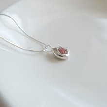 925純銀 原焠 彩色 藍寶石 尖晶石 原礦 熔岩 項鍊 免費送禮包裝