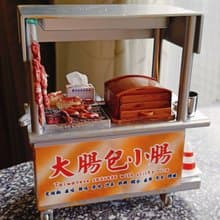 大腸包小腸 香腸 可亮燈 攤車 夜市 點心 小吃 台式 袖珍 手作