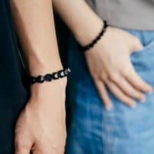 【Montagne】切角 | 黑曜石手鍊 | 男女款