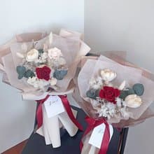 苦甜巧克力乾燥永生花束/情人節禮物/情人節花束/求婚花束