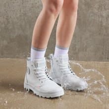 PALLADIUM COATED ZIP 金級皮革橘標拉鍊防水靴74069