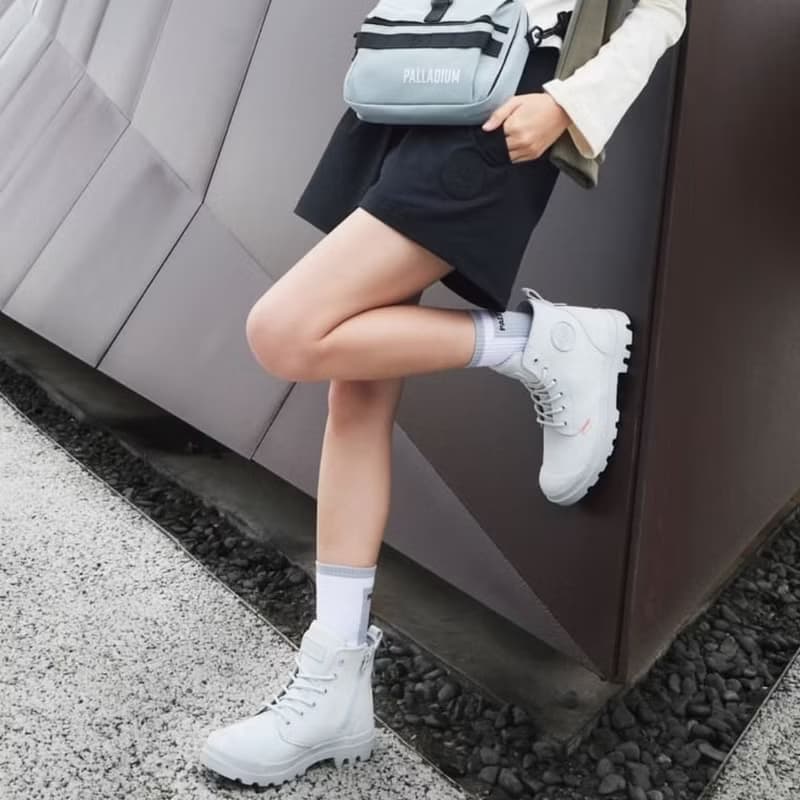 PALLADIUM COATED ZIP 金級皮革橘標拉鍊防水靴74069