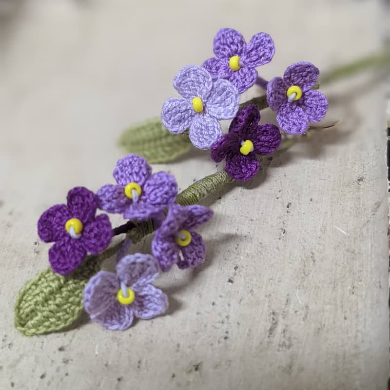 蕾絲 串珠 鉤針 編織 刺繡 耳環 花束 可改夾式