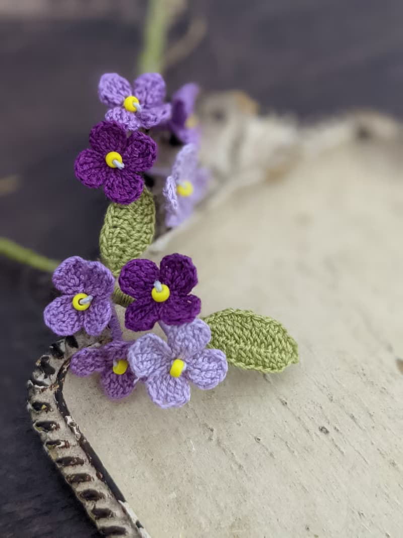 蕾絲 串珠 鉤針 編織 刺繡 耳環 花束 可改夾式