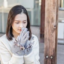 unni福蝶混羊毛手套(禦寒.保暖.觸屏)擋風 滑雪 絨毛 gloves 透氣