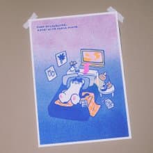 孤單小蟲 系列A4海報-Even In Laughter, A Part Of Me Feels