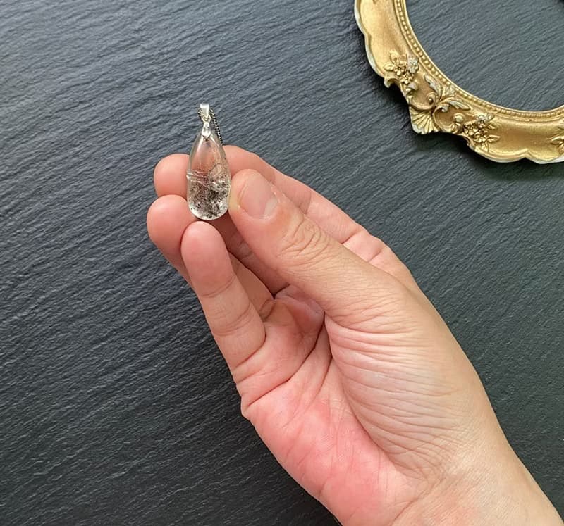天然異像幽靈水晶 綠幽靈 紅幽靈 925純銀 鈦鋼項鍊 旺事業 招財