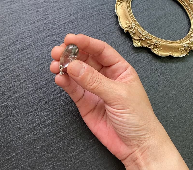 天然異像幽靈水晶 綠幽靈 紅幽靈 925純銀 鈦鋼項鍊 旺事業 招財